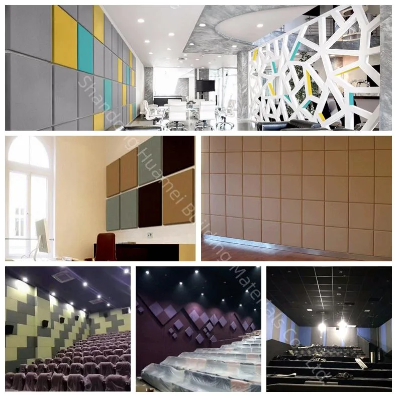 Modern Decoration Wall Panel Fiberglass Wool Acoustic Wall Panels