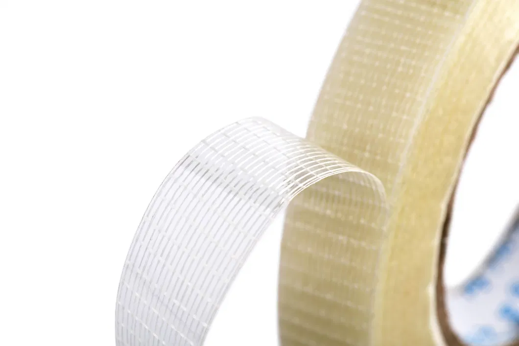 6.2mil X 2inch X 60yds Transparent Mono Fiberglass Reinforced Filament Strapping Tape