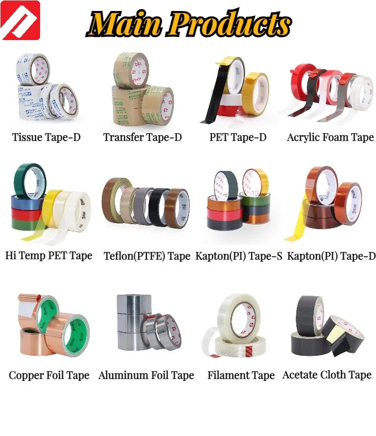 High Sticky Rubber Adhesive Filament Strapping Tape Reinforced Stripe Type Fiberglass Filament Tape for Binding Lithium Battery