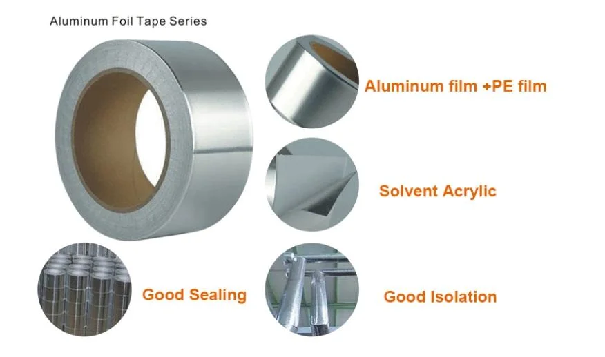 220g Laminated Foil Solvent Fiberglass Alum Fiber Aluglass Thick Aluminum Glass Cloth Tape