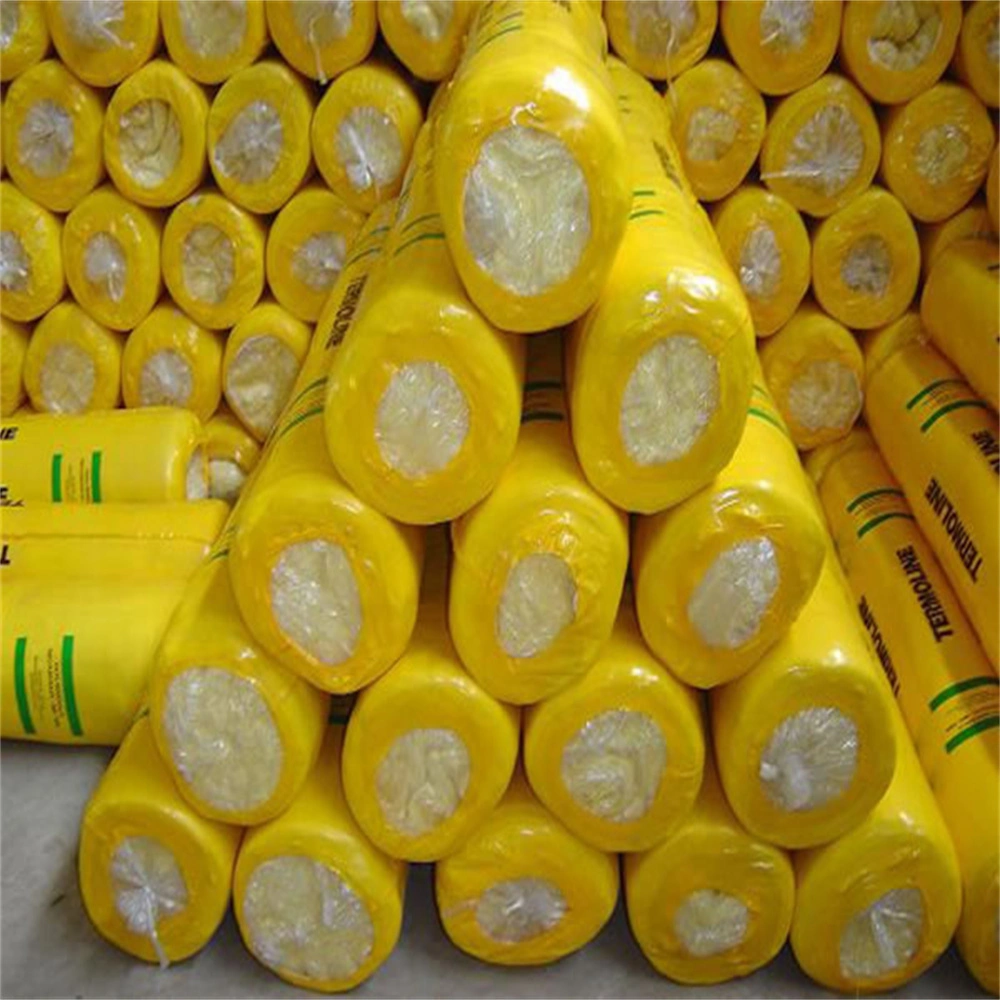 Aluminum Foil Covering Fireproof Glass Wool Fiberglass Wool Insulation Roll