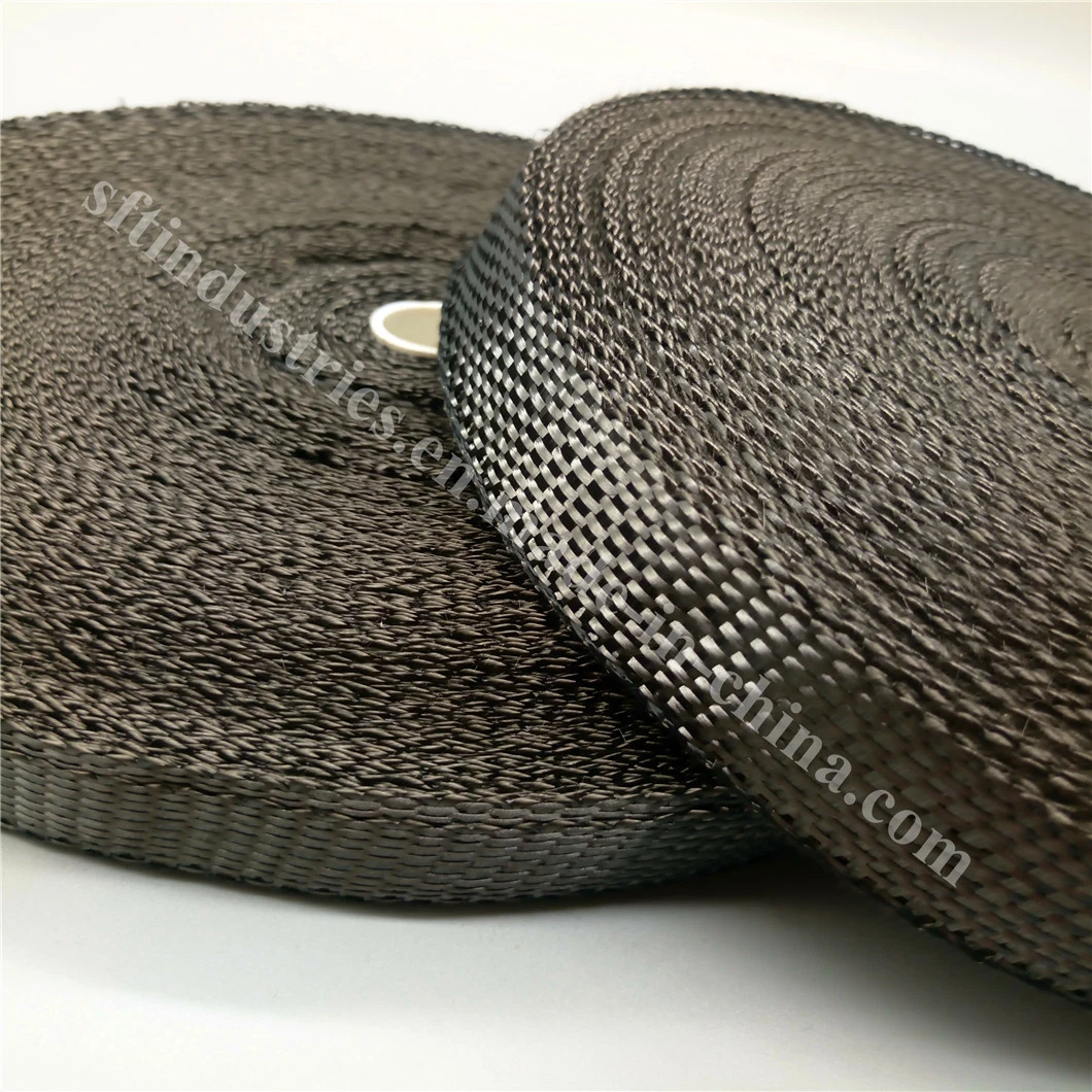 35mm Narrow Width Conductive Carbon Fiber Braided Tape for FRP
