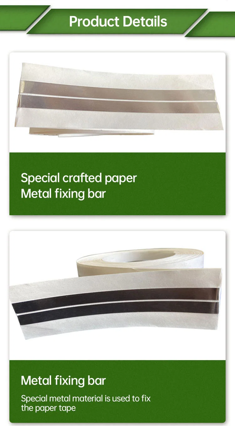 High Tensile Strength Flexible Metal Corner Paper Tape with Steel