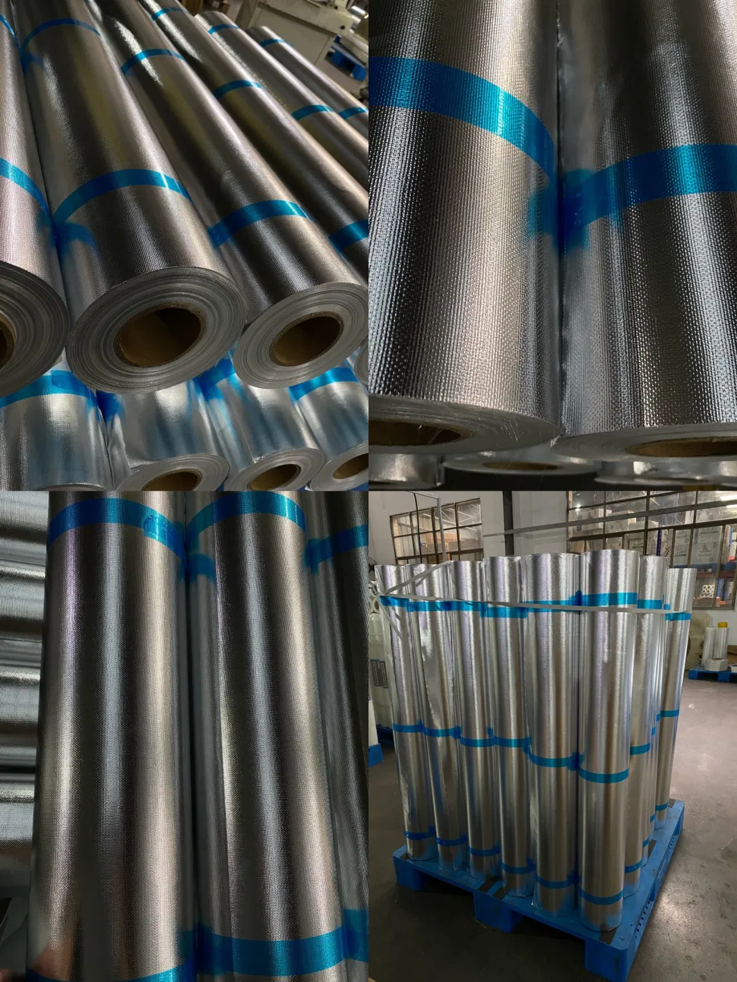 Waterproof Fireproof Heat Resistant Fabric Fireproof Backed Roll Aluminum Foil Coated Fiberglass Fabric