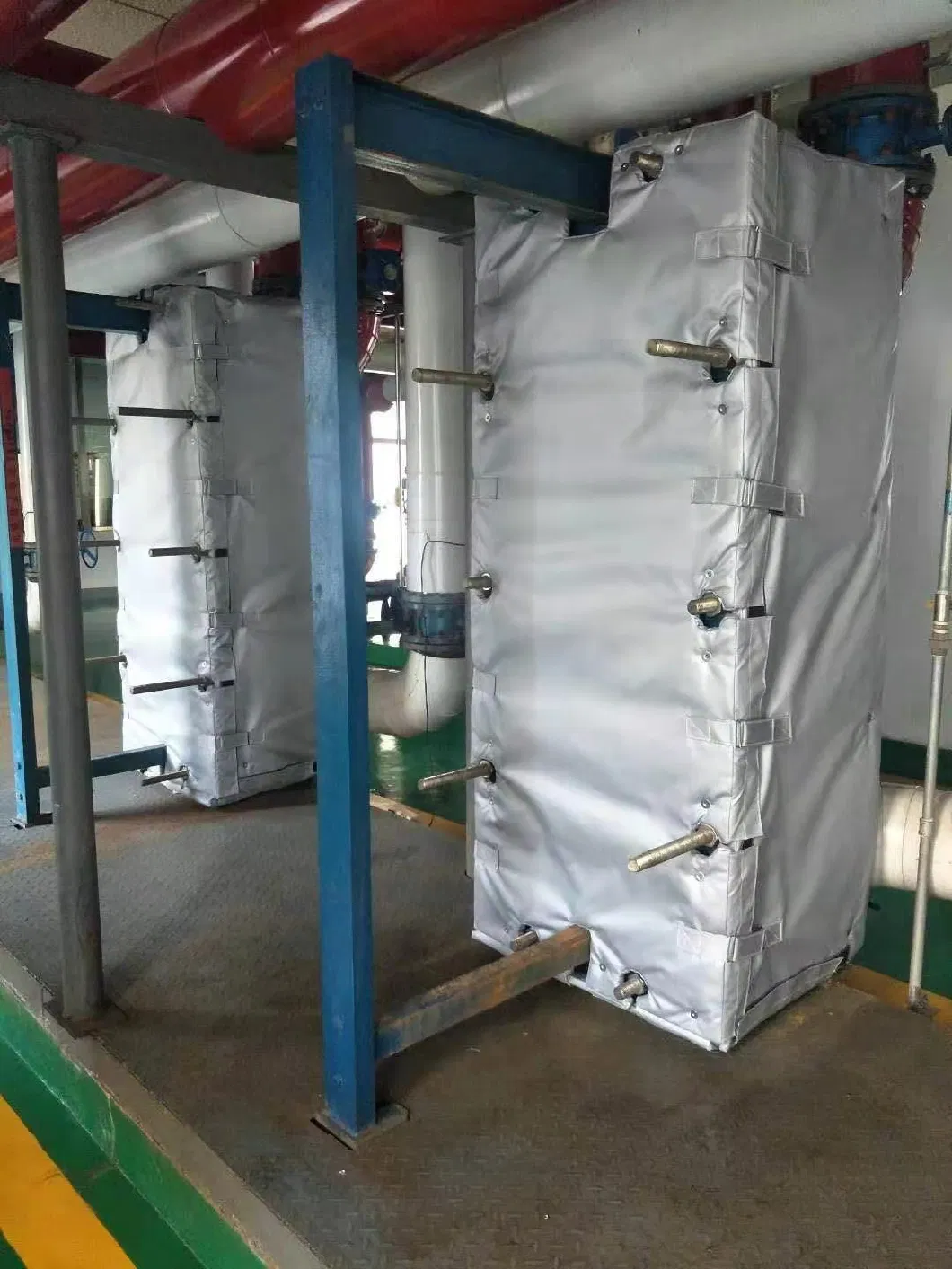 Chinese Factory High Quality Fiberglass Mesh and Excellent Price Waterproof Removable Heat Exchanger Insulation Jackets