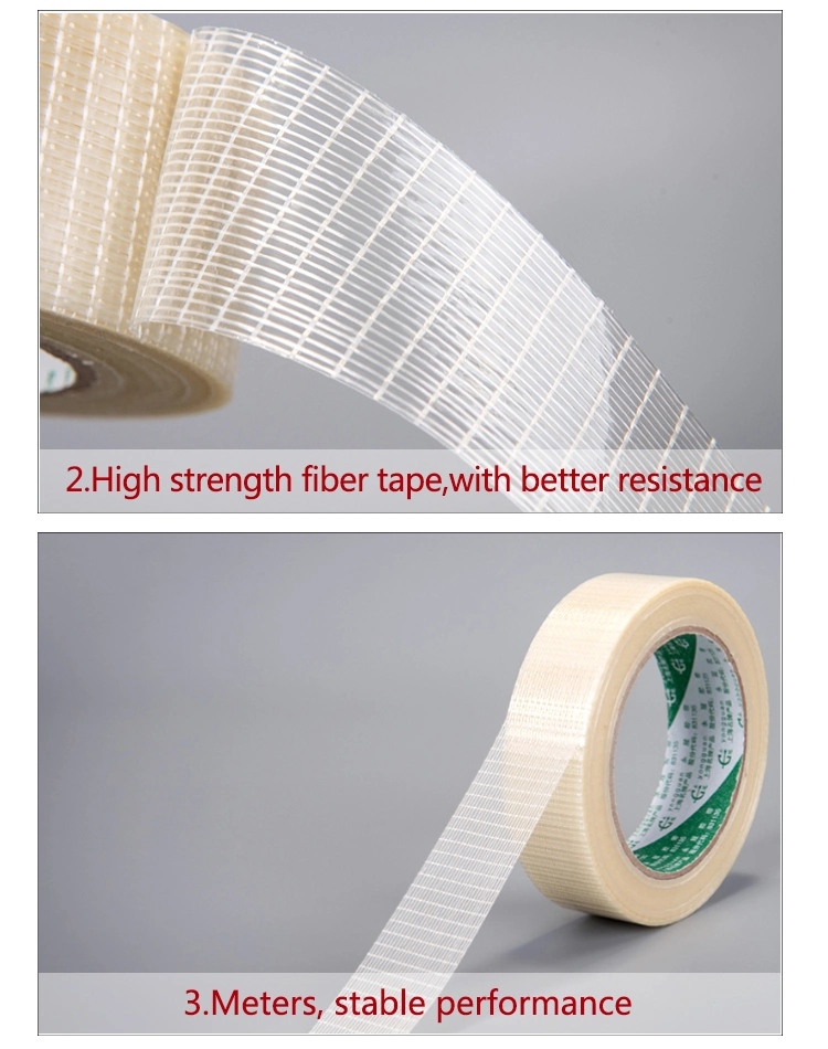 Cross Weave Glass Fiber Filament Tape Fiberglass Reinforced Polyester Tape