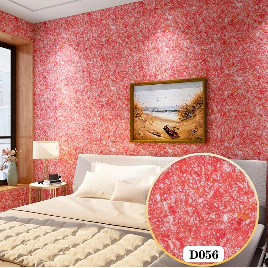 DIY Natural Fiber Wall Covering Silk Plaster Liquid Wallpaper Wall Coating