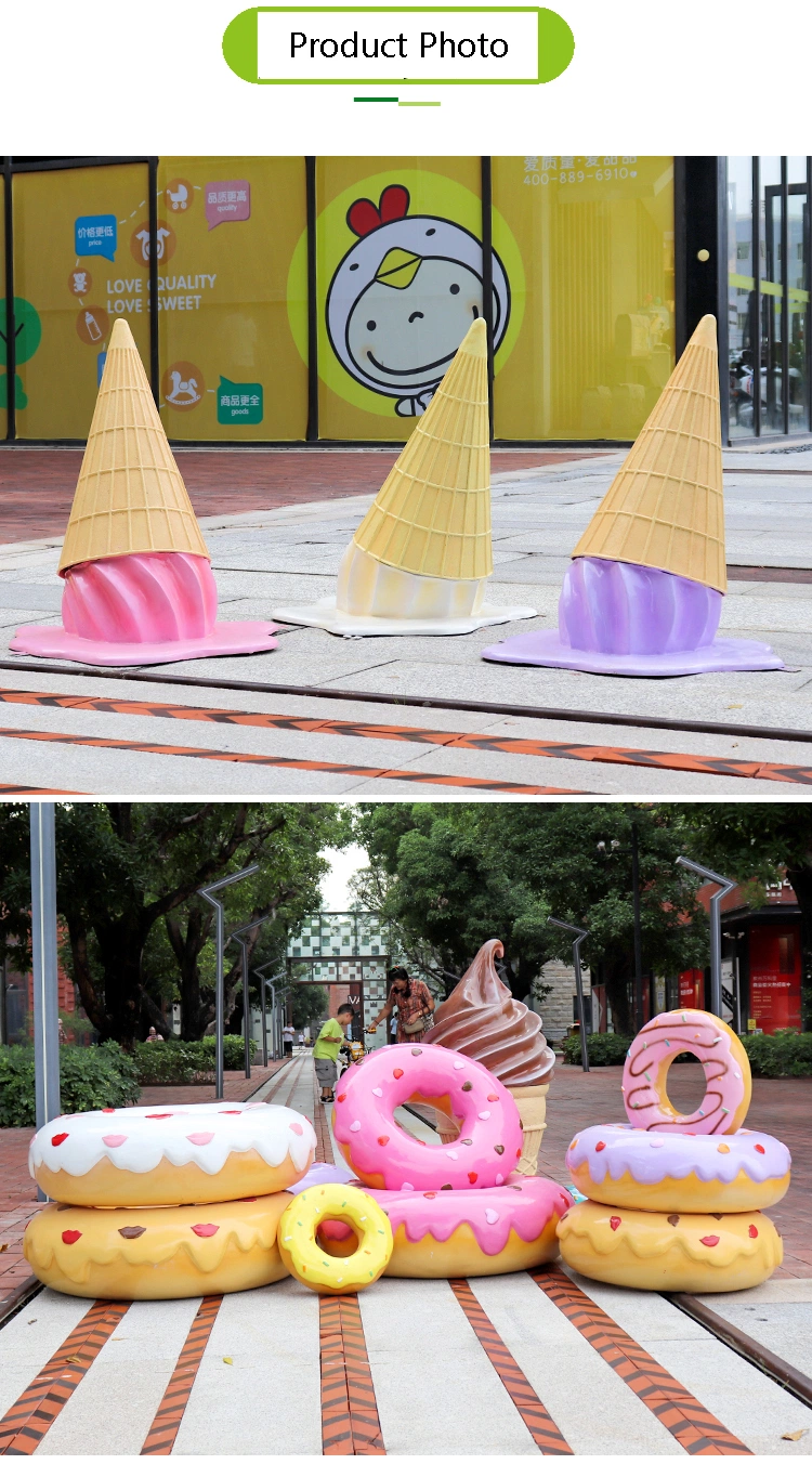 Melting Ice Cream Popsicle Shop Window Display Decoration Props Net Popular Wall Decoration