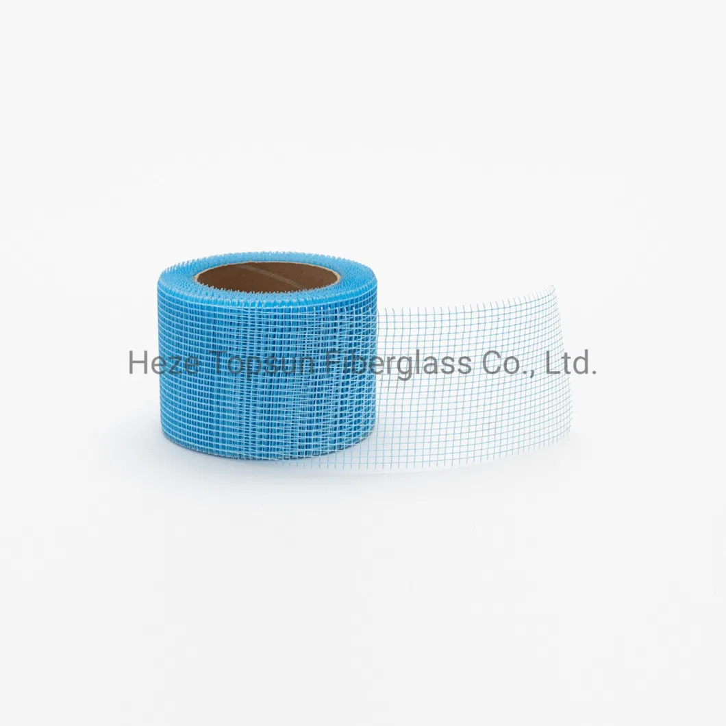 100GSM Alkaline Resistant Self Adhesive Gypsum Plaster Board Fiberglass Drywall Joint Mesh Tape for Repair Cracks in Wall