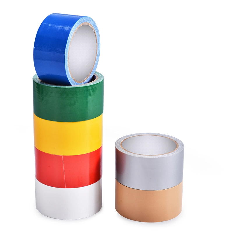 Yourijiu Manufacturers Custom Logo Adhesive Cloth Fabric Black Silver Pipe Wrapping and Heavy Duty Packaging Duct/Cloth/PVC Sealing Carpet Tape