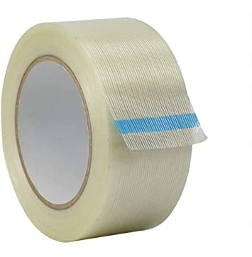 High Tensile Strength Straight Line Self Adhesive Filament Polyester Fiberglass Strapping Tape