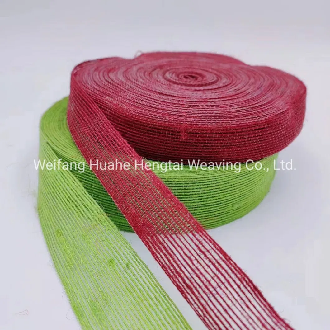 Cross-Border Hot Selling Color Fishing Line Jute Ribbon