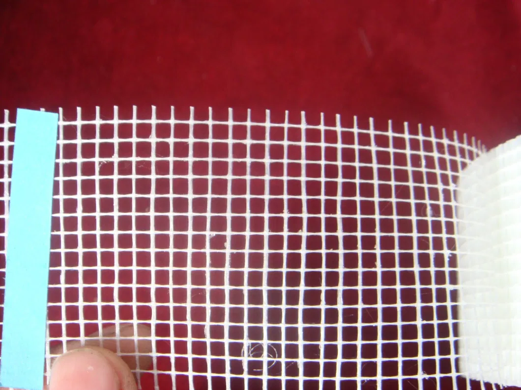 Laminated Fireproof Alkali Resistant Fibreglass Construction Fiberglass Mesh Tape Sticky