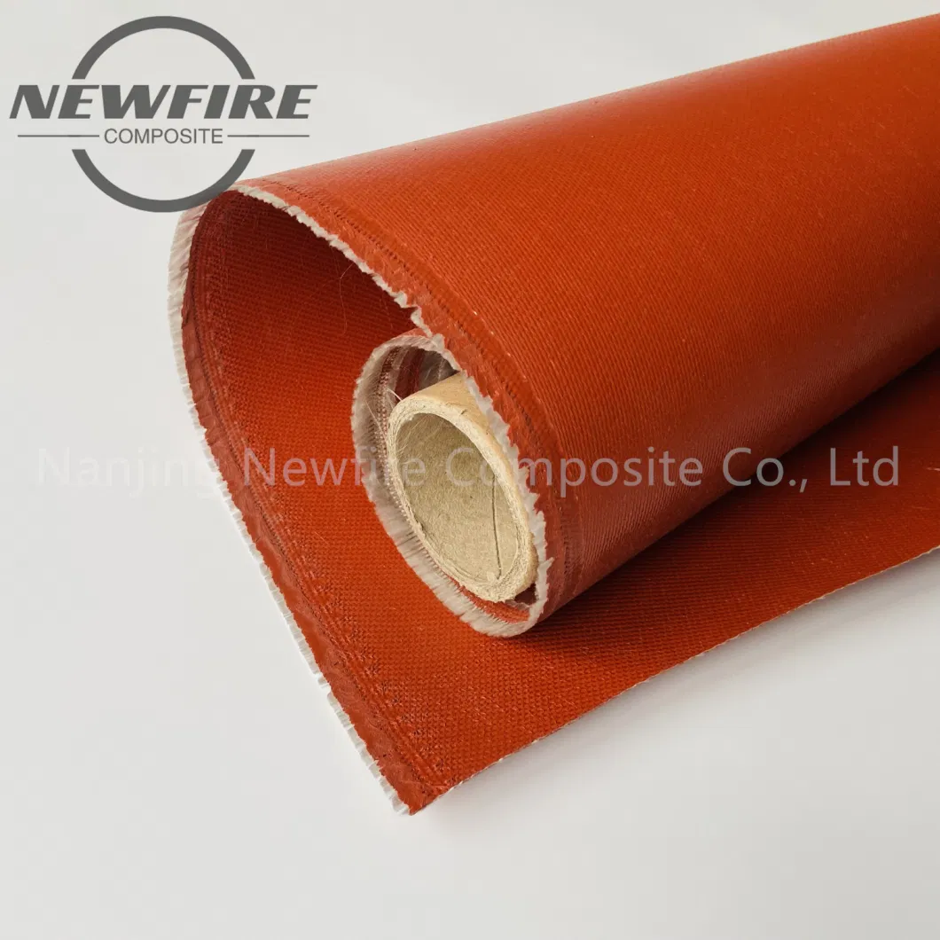 1mm High Quality High Silica Fiberglass Fire Resistant Waterproof Silicone Fiber Material Fireproof Fabric Silicone Coated Glass Fiber Fabric Silicone Fabric