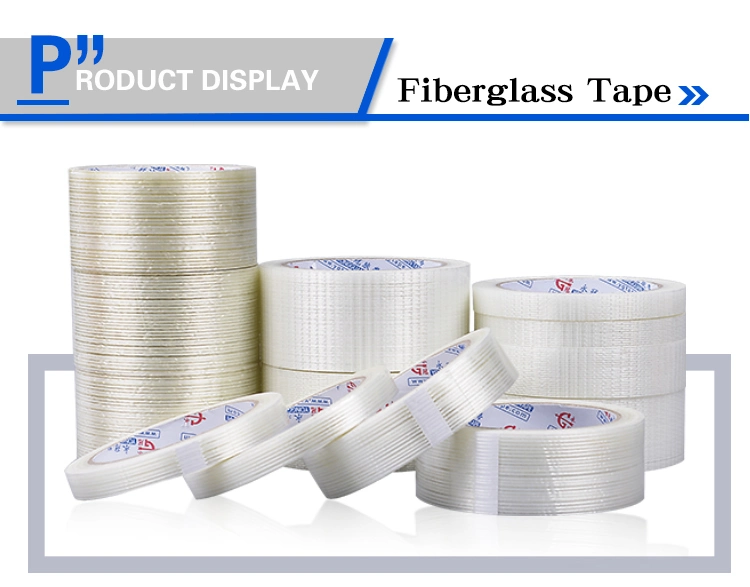 Cross Weave Glass Fiber Filament Tape Fiberglass Reinforced Polyester Tape