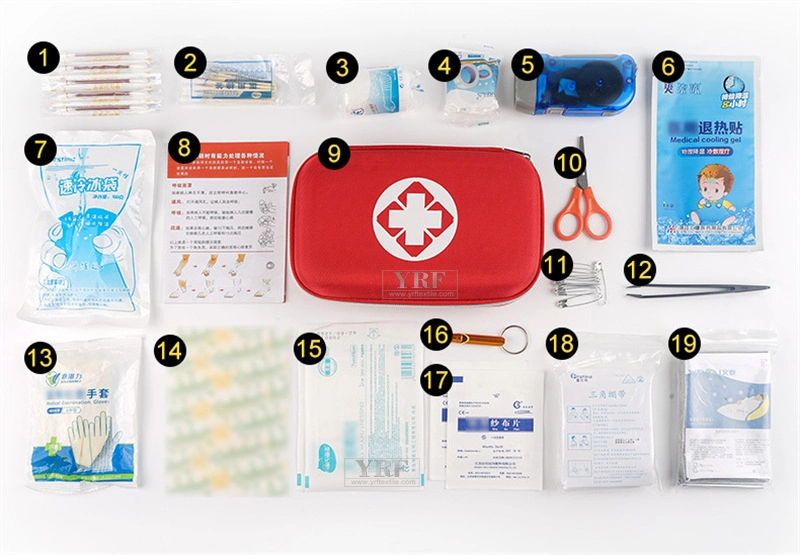 Red Sos Emergency Survival Kit EVA Handy First Aid Kit Emergency Pouch Outdoor Survival Kit Medical Bag Tactical Emergency Bags