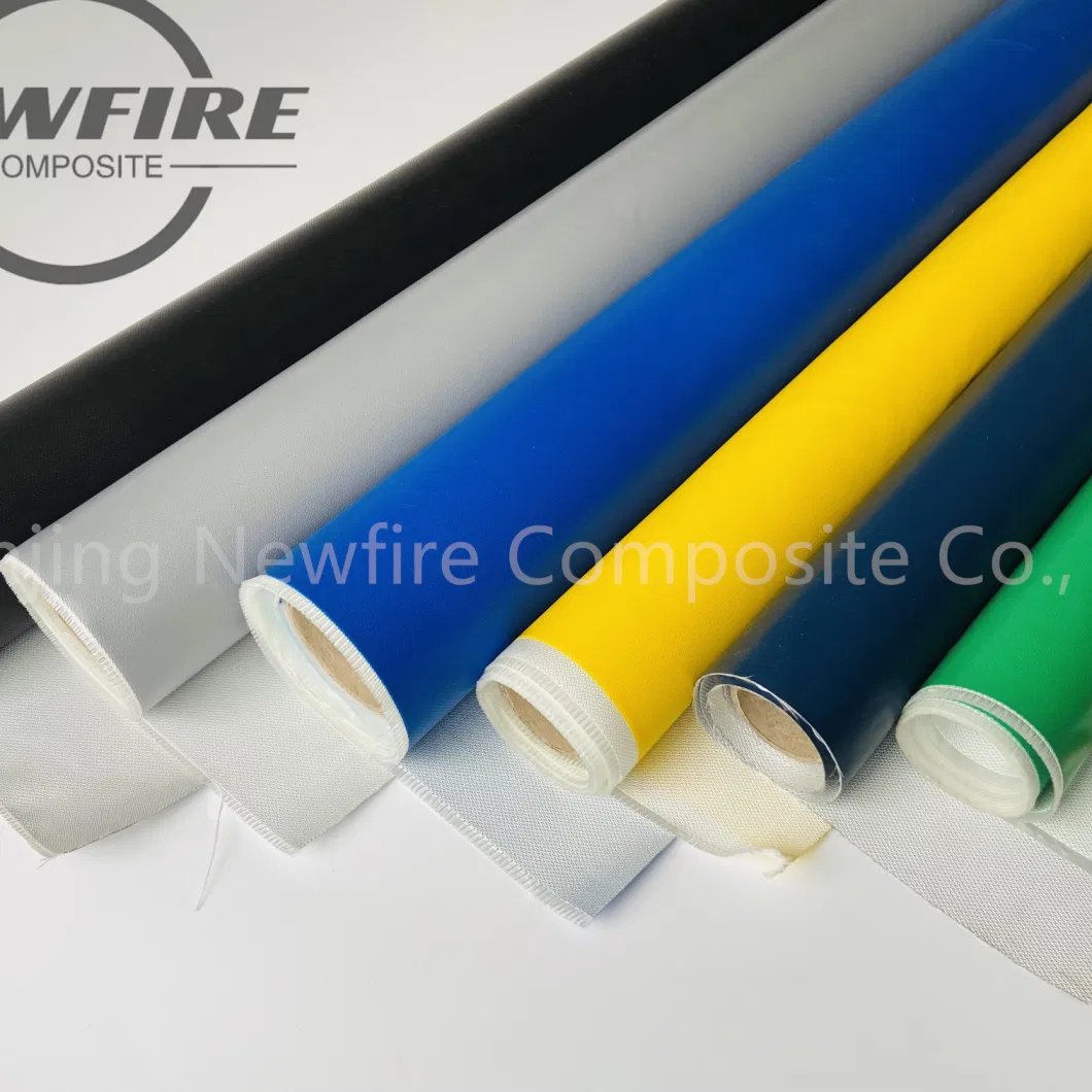 1mm High Quality High Silica Fiberglass Fire Resistant Waterproof Silicone Fiber Material Fireproof Fabric Silicone Coated Glass Fiber Fabric Silicone Fabric