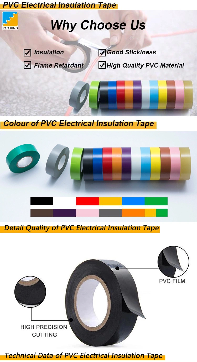 PVC Electrical Insulation Tape High Quality Color Adhesive Fiberglass Tape Log Jumbo Rolls