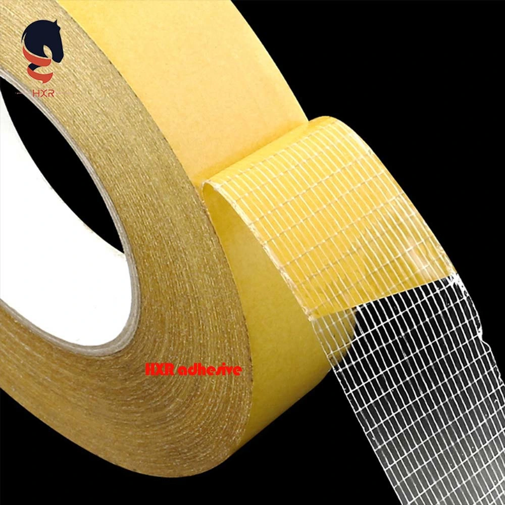 No Residue Reinforced Double-Sided Cross Weave Fiber Tape