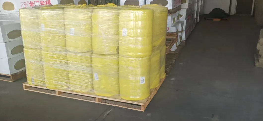 Wire Mesh Rock Wool Roll for Large Container Channels 100kg/M&sup3;