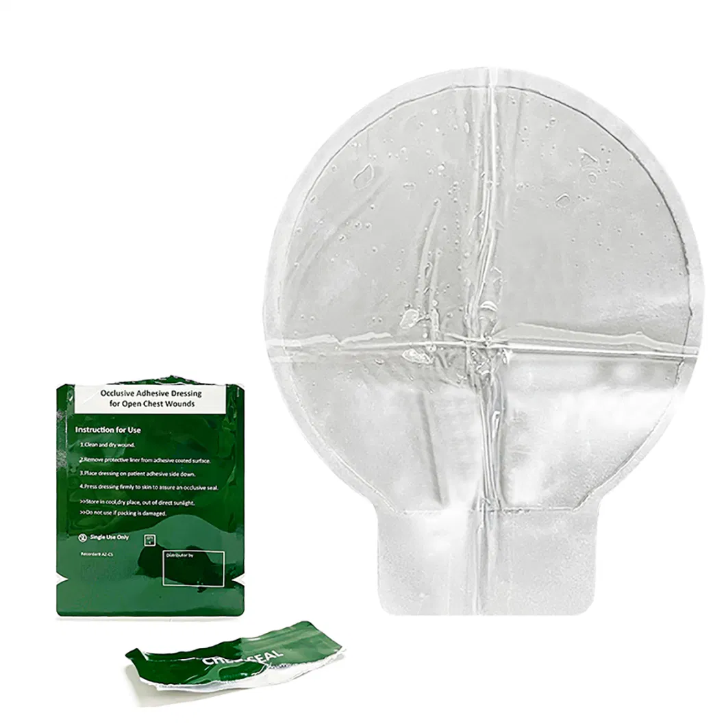 Emergency Wound Dressing Vented Occlusive Chest Seal Patch to Prevent Tension Preumothorax