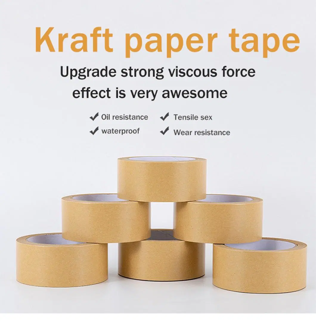Packing Tape Custom Logo Filament Kraft Tape with Self Adhesive