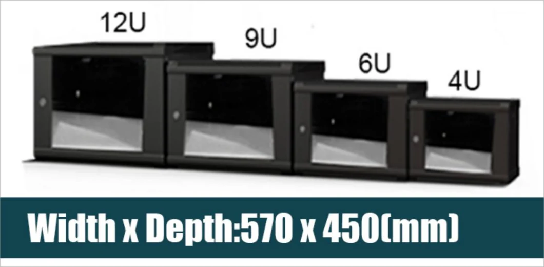 Communication DIY Data 4u 6u 9u 12u 15u 18u 22u Wall Mount Depth 450mm 550mm Server Network Cabinet