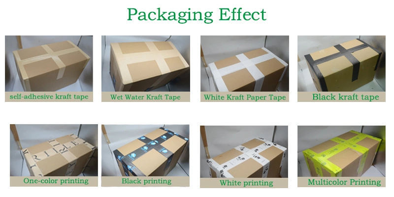 Custom Fiber Reinforced Paper Tape Eco Friendly Water Activated Tape Gummed Printed Kraft Paper Tape for Packaging