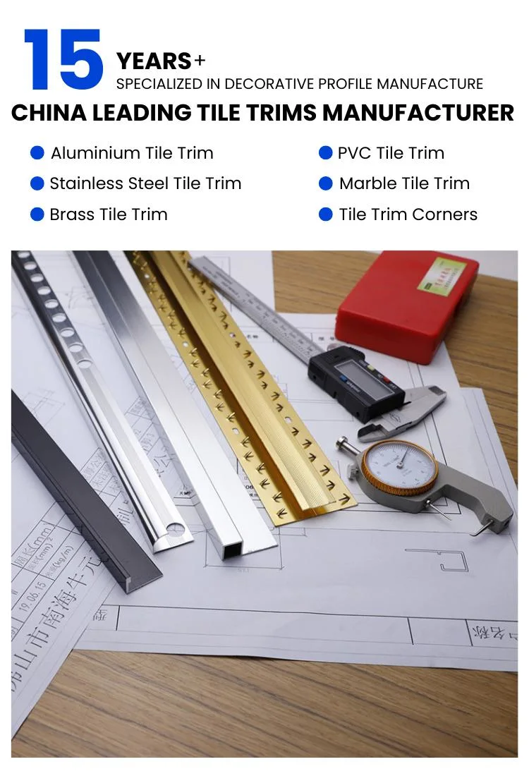 Custom Metal Wholesale Ceramic Wall Tile Corner Strips