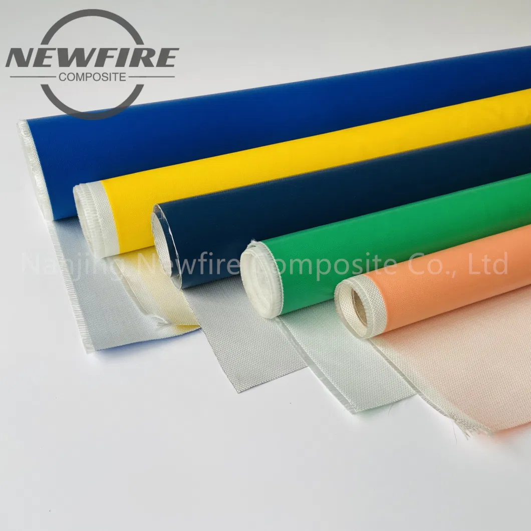 Fireproof Water Proof Anti-Aging Fabric Anti Heat Fiberglass Silicone Cloth Coated Fabric for Surfboards, Extend Width to 2m High Quality Silicone Coated Fabric
