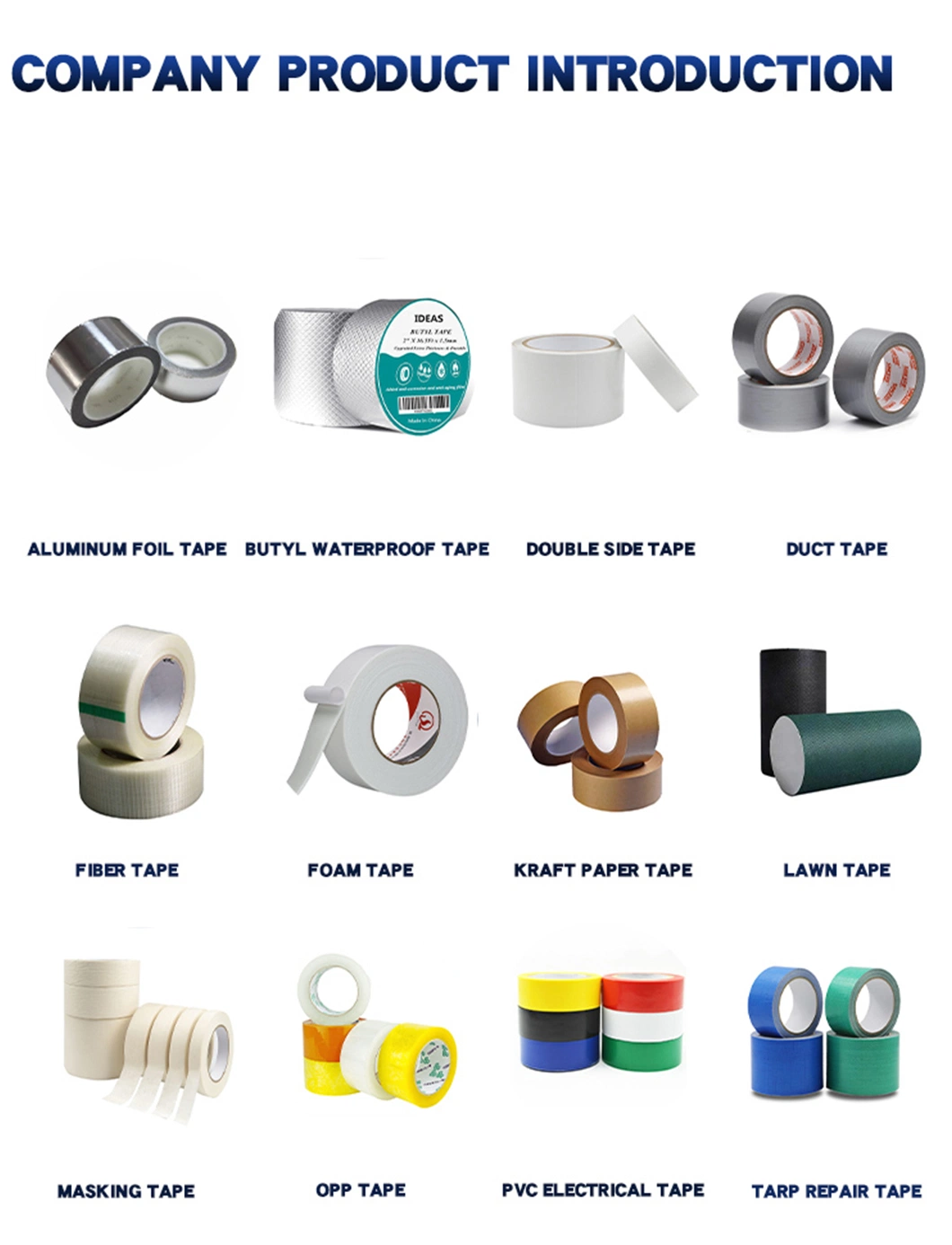 Heavy Duty Fiberglass Cloth Adhesive Tape Mono-Directional Filament Tape for Shipping and Heavy Duty Packing
