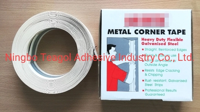 50mmx30m Metal Corner Tape with Heavy Duty Flexible Galvanised Steel / 50mmx30m Corner Tape with Rust-Resistant Steel