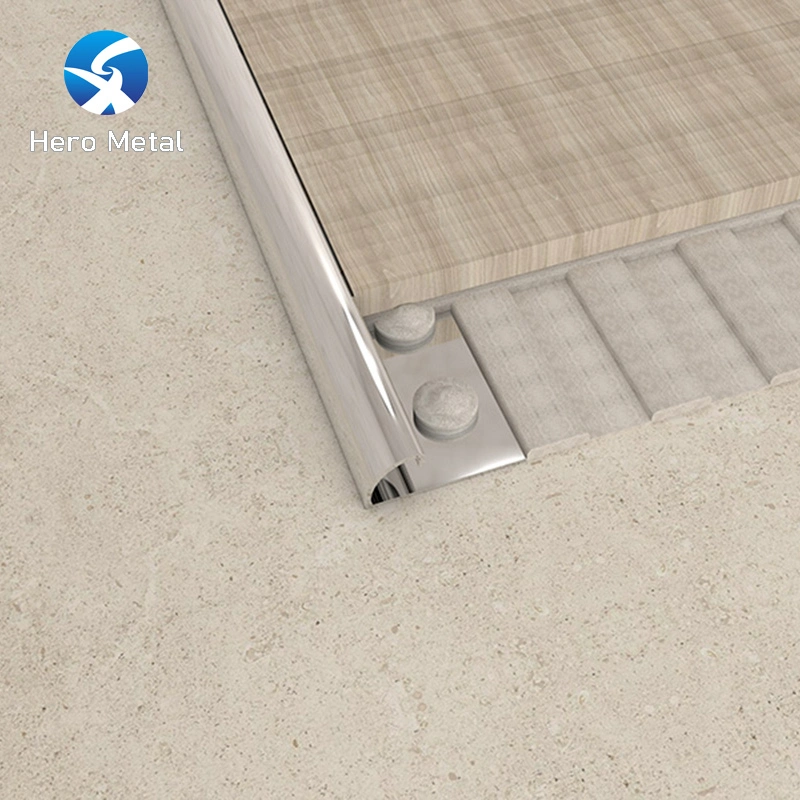 Free Sample Floor Stainless Steel Profile Metal Trim Round Corner Trimming Strip