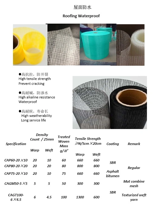 Heat Insulation Fiberglass Scrim Mesh for Roofing