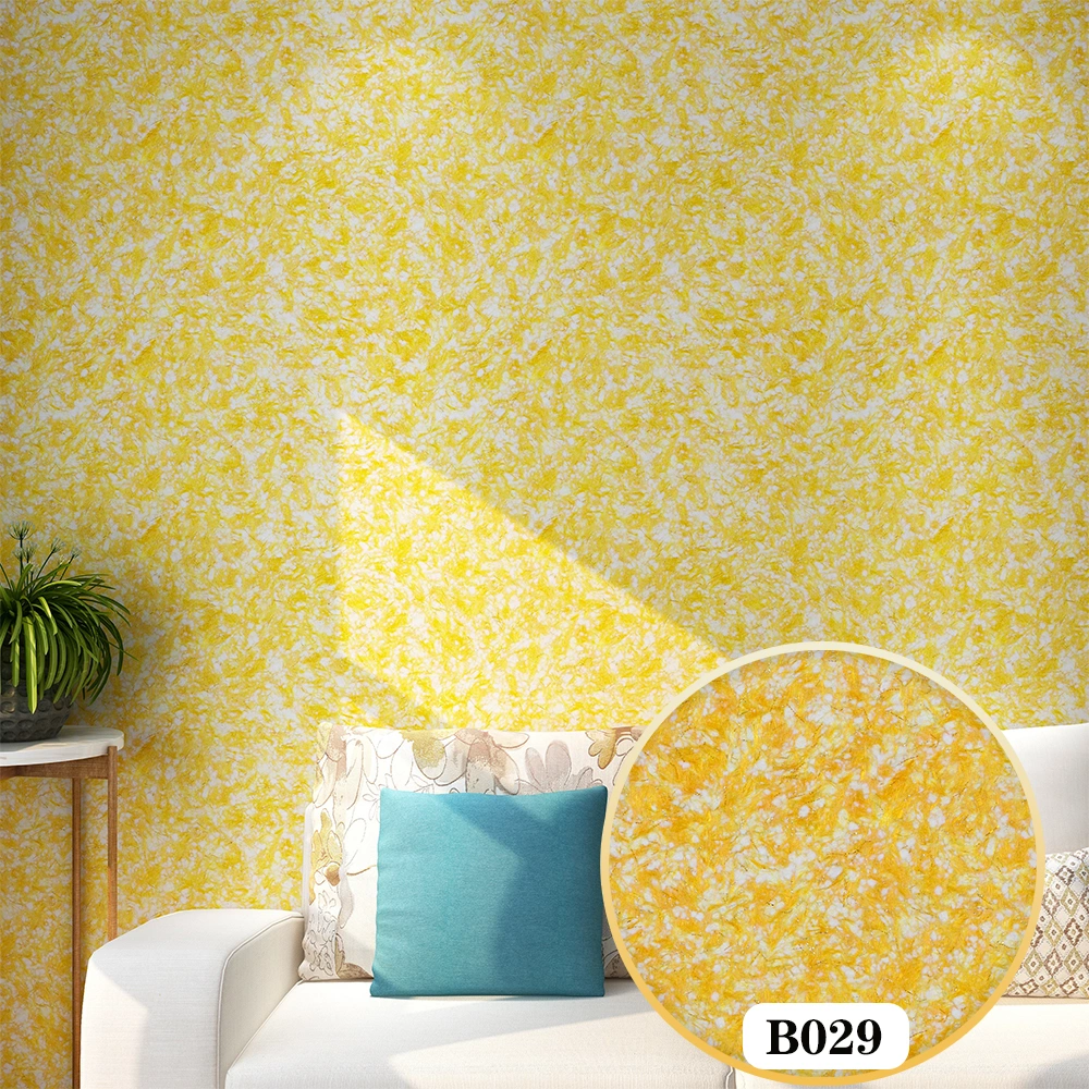 OEM Silk Plaster Wall Covering Protector Indoor Fiber Decor Wallcoating