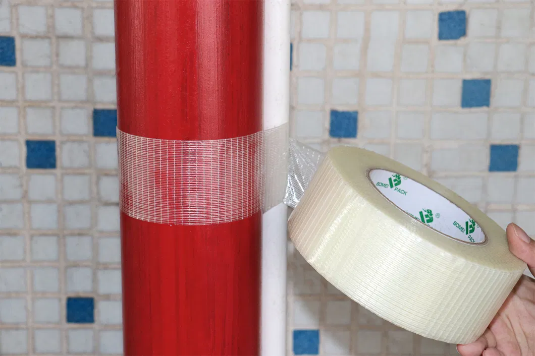 Reinforced Fiberglass Filament Strong Sticky Strapping Tape for Heavy Duty Packing Bundling