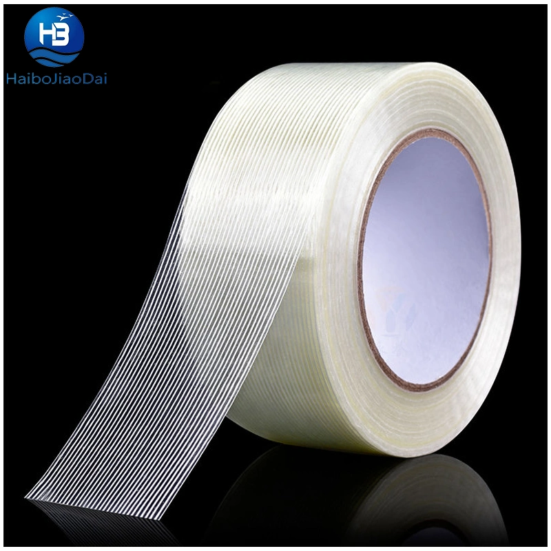 High Temperature Resistance Transparent Fiberglass Strapping Reinforced Filament Adhesive Tape Price