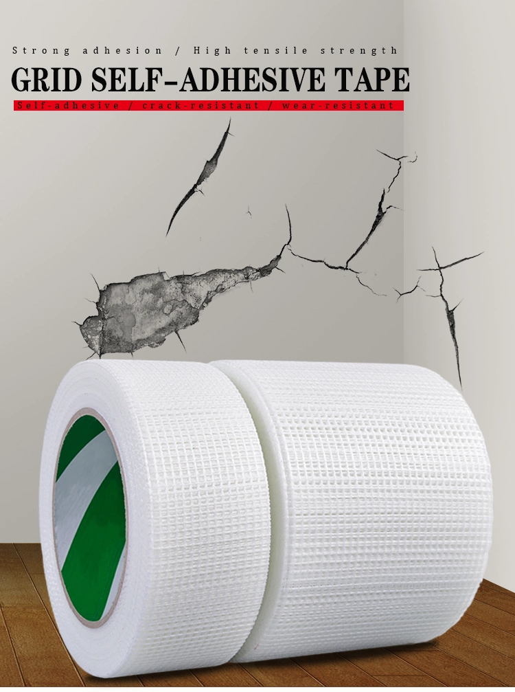 Fiber Repair Dry Cracks Joint Cover Retardant Waterproof Fiberglass Mesh Tape
