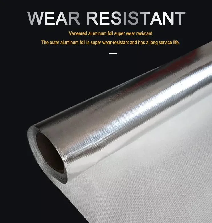 0.2mm Thickness Good Quality Fireproof Thermal Insulation Aluminum Foil Coated Fiberglass Fabric High Quality Fiberglass Mesh