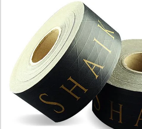 Logo Printed Kraft Gummed Paper Sealing and Packaging Fiber Reinforced Tape