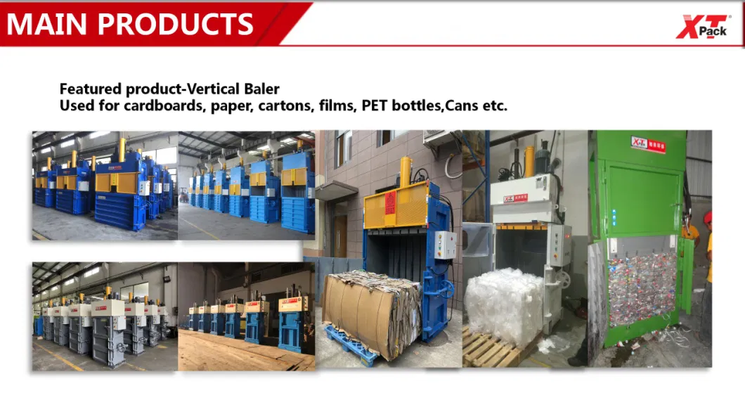 Xtpack Two-Cylinder Hydraulic Fiber Baler for Palm/Coir Recycling