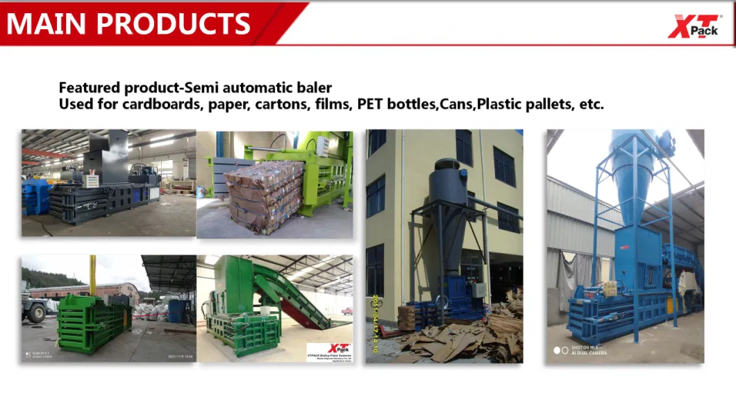 Xtpack Two-Cylinder Hydraulic Fiber Baler for Palm/Coir Recycling