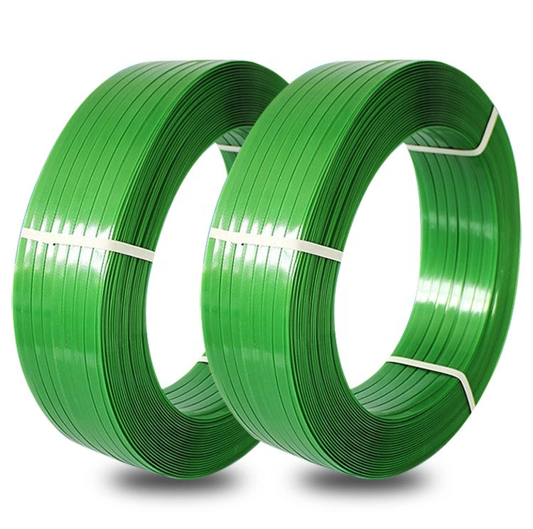 2021 Hot Selling Green Pet Strapping Band Embossed Polyester Strapping Band Packing Tape