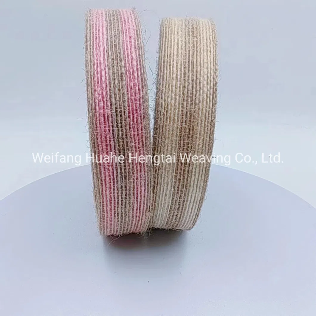 Spot Wholesale Cross-Border New Colored Jute Ribbon