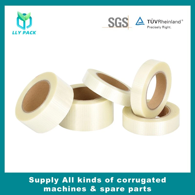 Single Stripe Fiber Glass Tape for Pet Film Sealing Corrugated Carton Packing