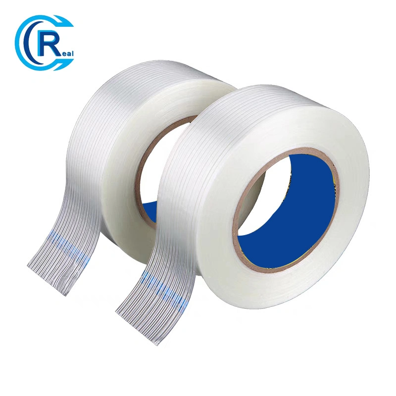 6pack Reinforced Packing Tape, 5.5mil 2inx 60yds, Heavy Duty Fiber Strapping Adhesive Packaging Tape