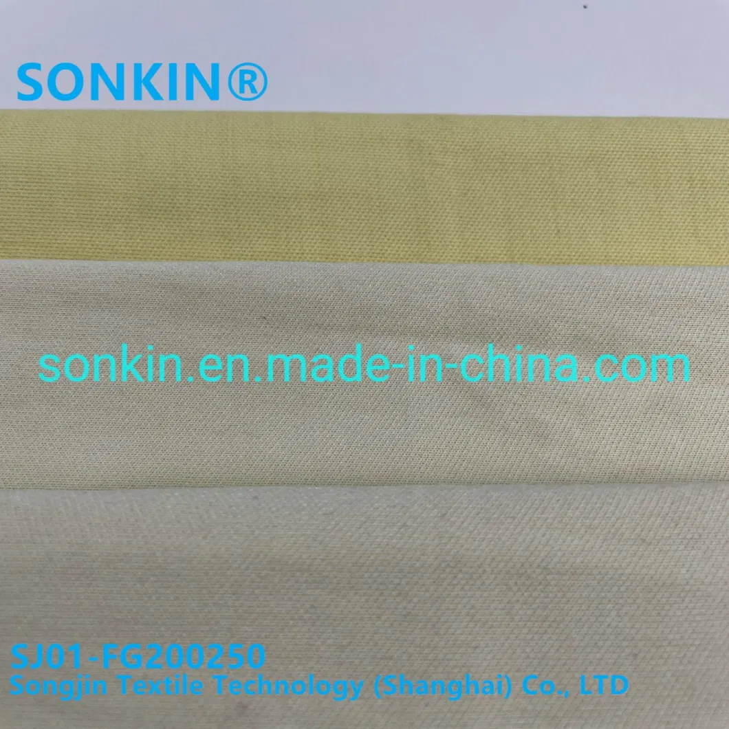 China Manufacturer 250GSM High Temperature Resistance PARA Aramid Fiberglass Cut-Resistant Flame Retardant Garment Woven Fabric