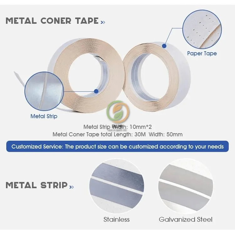 Paper Metal Corner Tape/Plastering Corners Metal Corner Tape