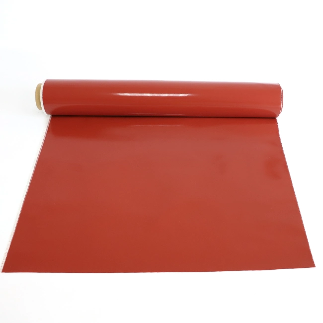 Heat Resistant Insulation Silicone Coated Fiberglass Cloth Fabric with Fireproof