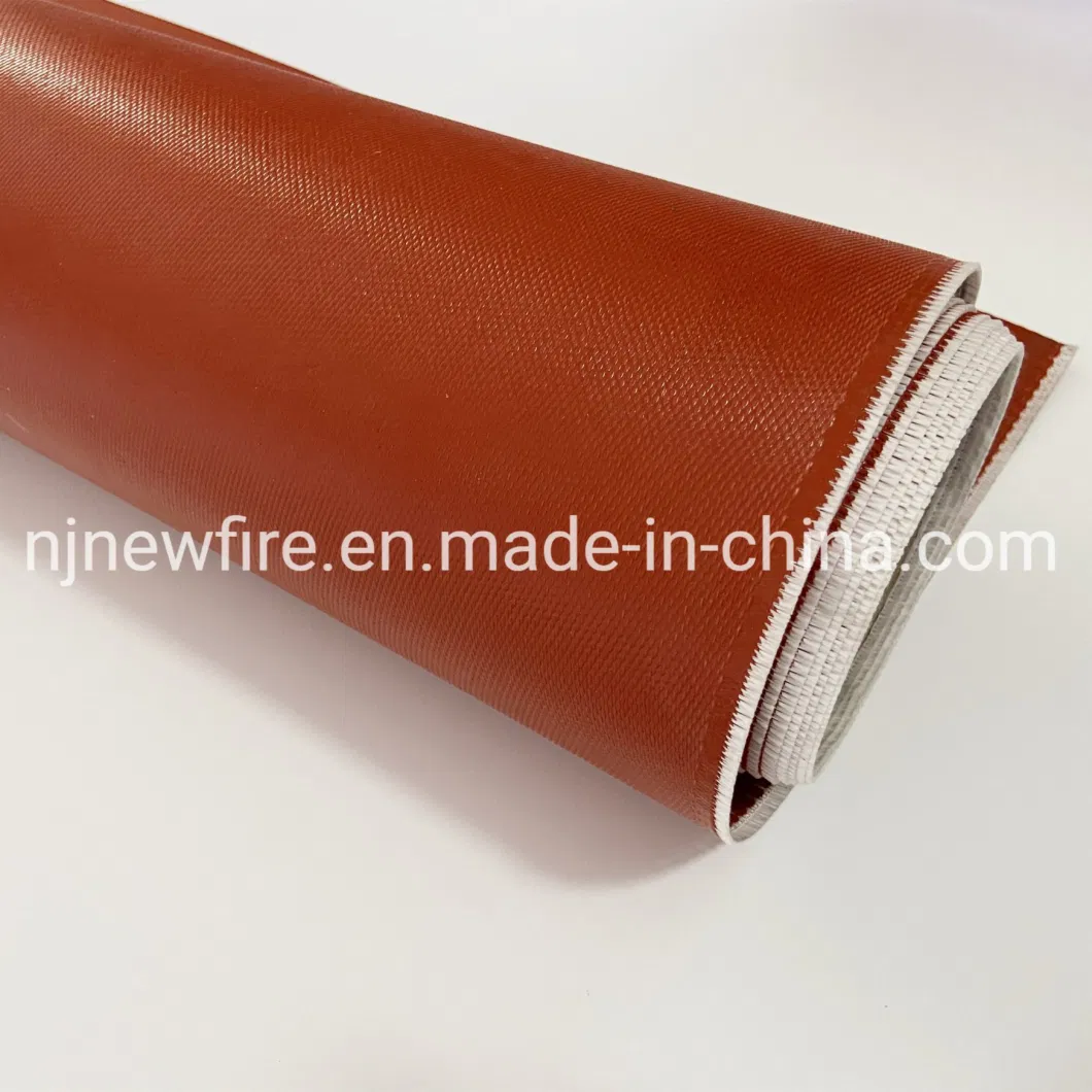 Manufacturer Single Silicone Coated Fiberglass Waterproof Fire Resistant Curtain Silicone Fabric for Classroom, Garage, Tent, High Quality Silicone Fabric